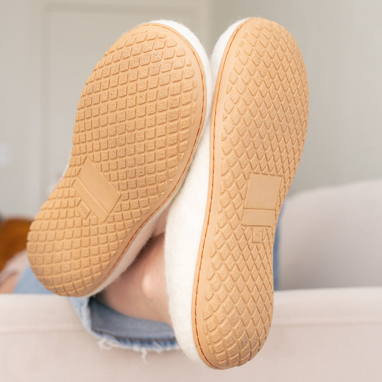 Snow White | Luxury Organic Merino Wool Slippers - Sumiye Co