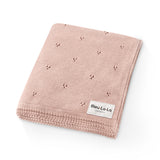 Organic Pointelle Knit Baby Blanket