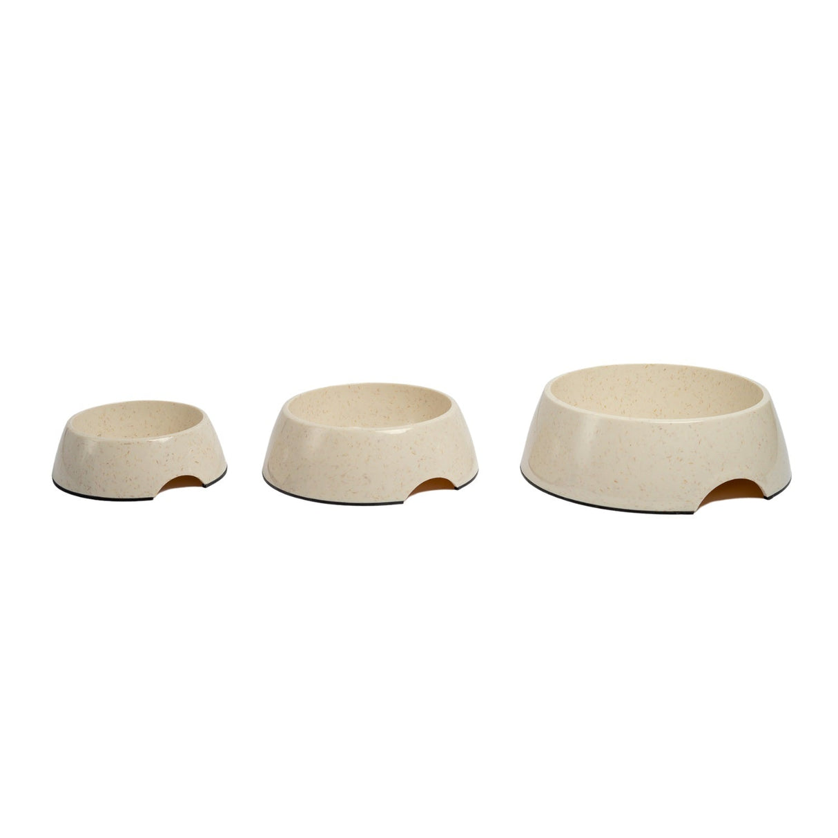 Eco-Friendly Bamboo Dog Bowl - White Swan-2