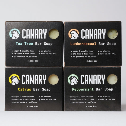 Mixed Exfoliating Bar Soap (4- Pack) by Canary