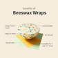 Bread Bag + Beeswax Wrap Set: Amber Blueberry - Sumiye Co