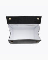 The Large Luncher - Black Croc | Designer Lunch Bags & Totes