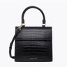 The Luncher - Black Croc | Designer Lunch Bags & Totes