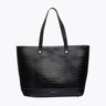 The Tote - Black Croc | Designer Lunch Bags & Totes