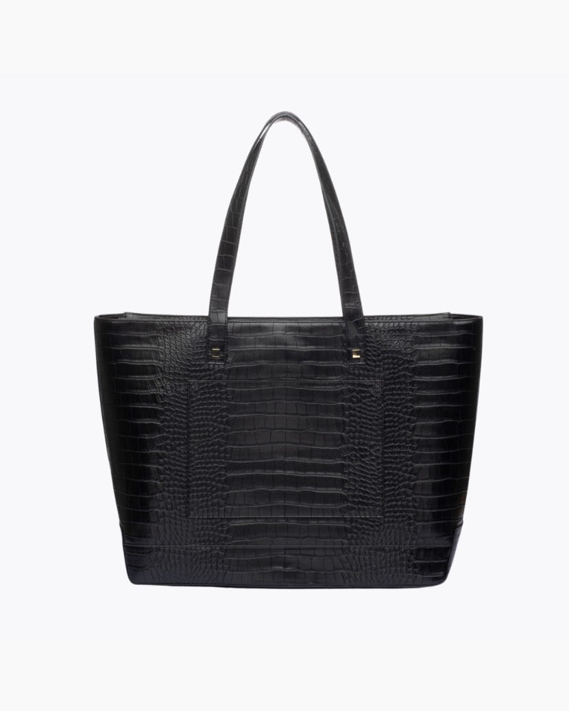 THE TOTE - BLACK CROC | Bolsas y bolsos para el almuerzo de diseño