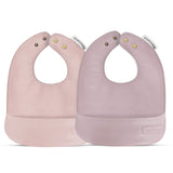 Classic - Set of Soft Vegan Leather Easy Clean Bibs 0-12 M - Sumiye Co