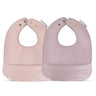 Classic - Set of Soft Vegan Leather Easy Clean Bibs 0-12 M