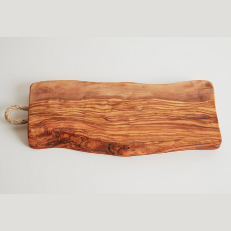 Italian Olivewood Charcuterie Board - Rope Handle - Sumiye Co