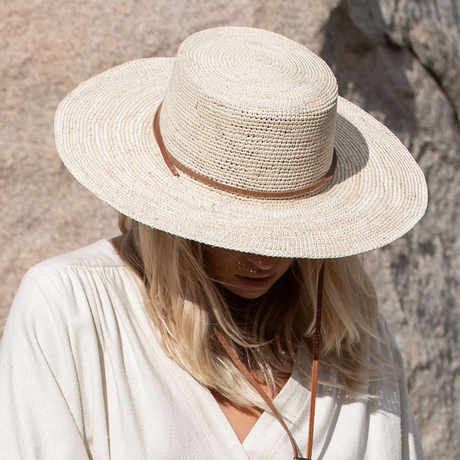 Straw Boater Hat by Made by Minga - Sumiye Co
