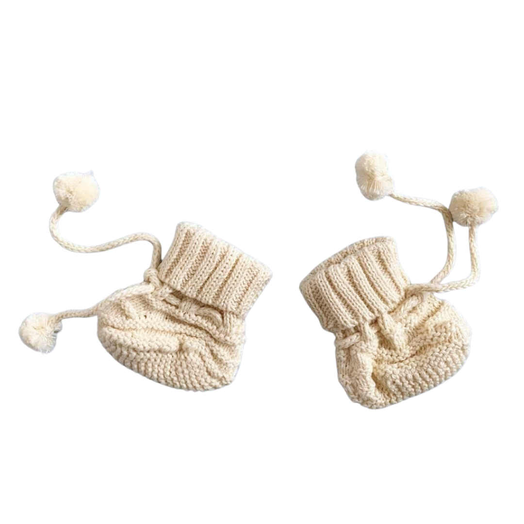 Organic Baby Knit Booties by Estella - Sumiye Co