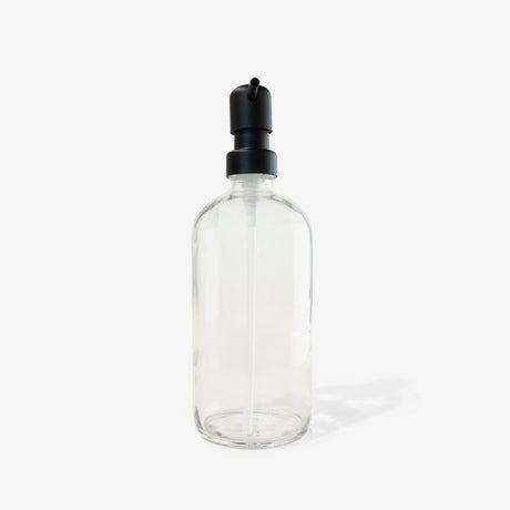 Soap Glass Bottle (16 oz) with Black Pump by Everneat