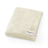 Organic Pointelle Knit Baby Blanket