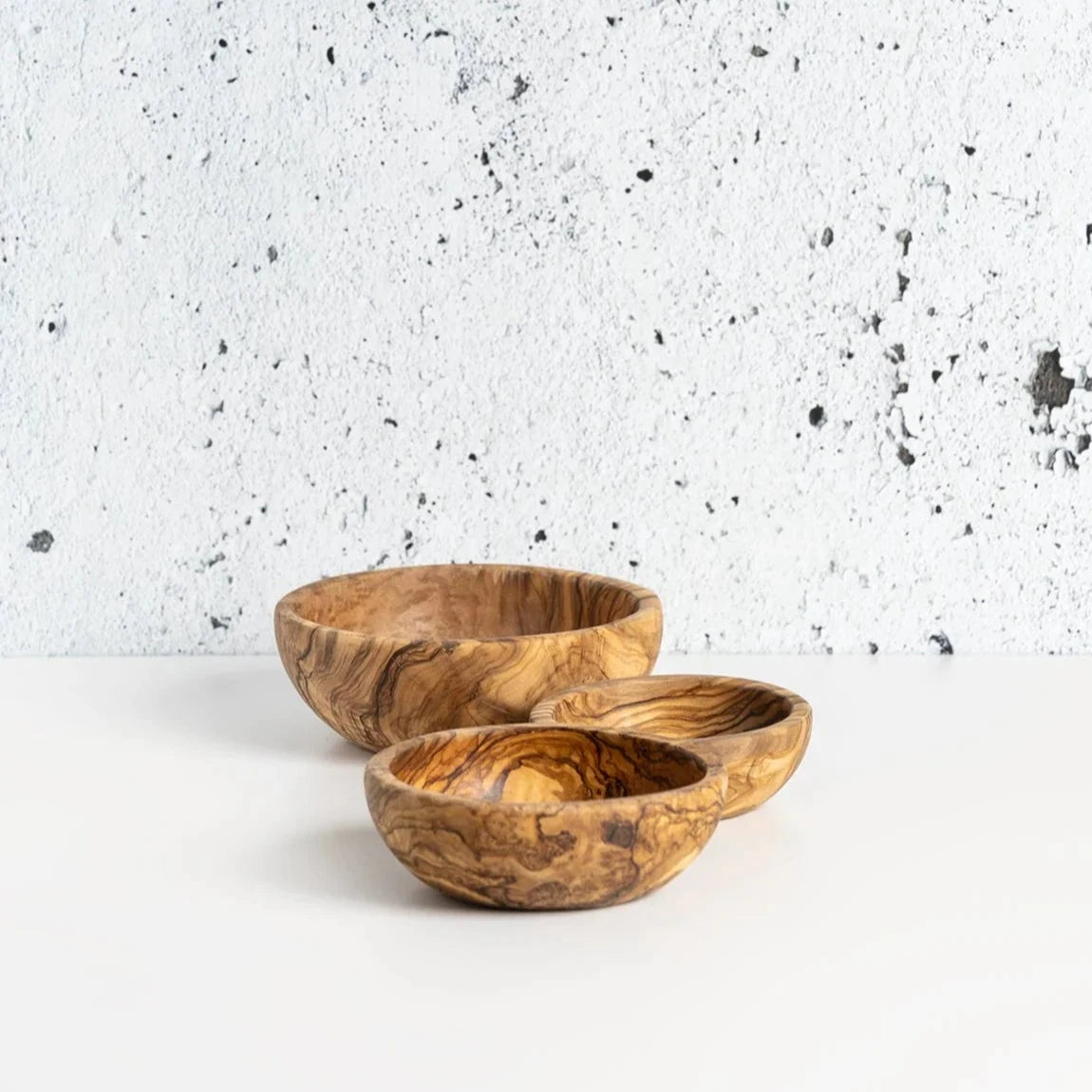 Olive Wood Nesting Bowls - set of 3