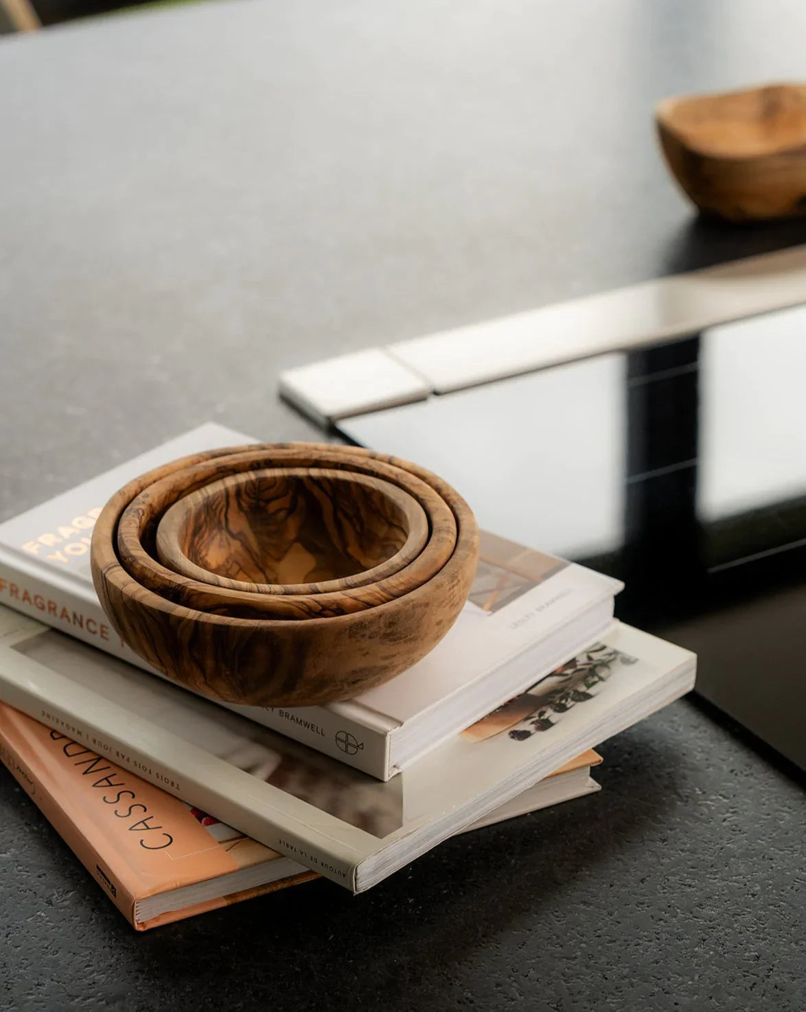 Olive Wood Nesting Bowls - set of 3 - Sumiye Co