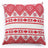 Noel Cushion, Red,  18x18 Inch by The Artisen - Sumiye Co