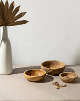 Olive Wood Nesting Bowls - set of 3 - Sumiye Co