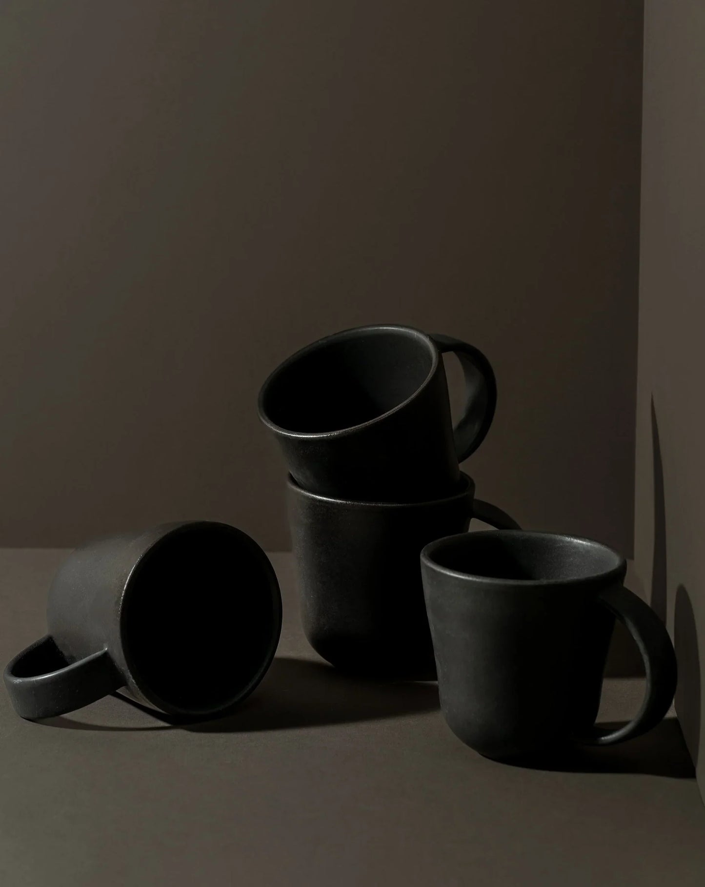 Tunisian Mug (Set of 4)  - Matte Black 6.7 oz