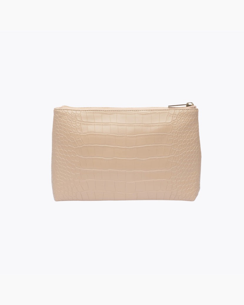 The Snacker - Cream Croc | Designer Lunch Bags & Totes - Sumiye Co