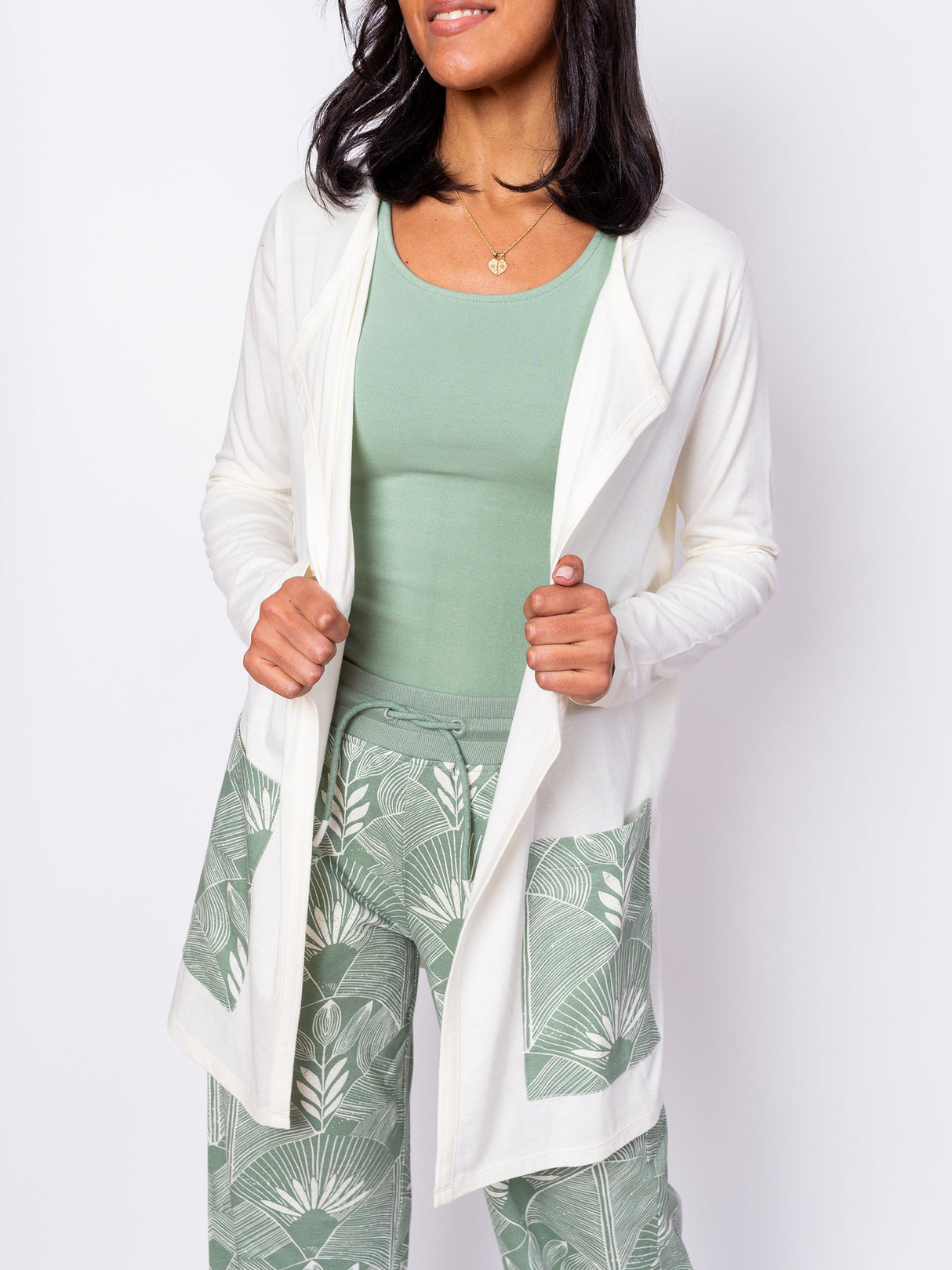 Deco Frond Cardigan