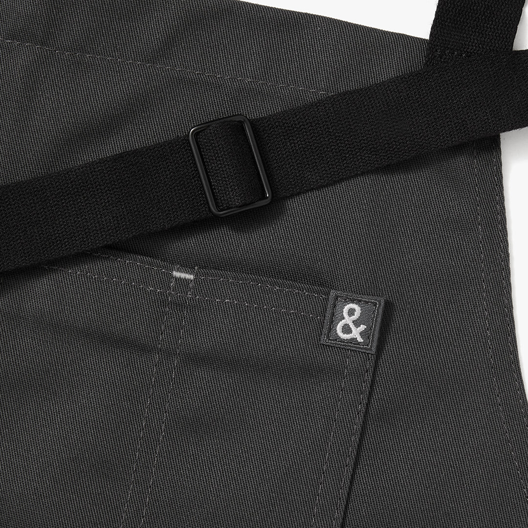 The Essential Apron - Char Grey Poly-Cotton - Sumiye Co