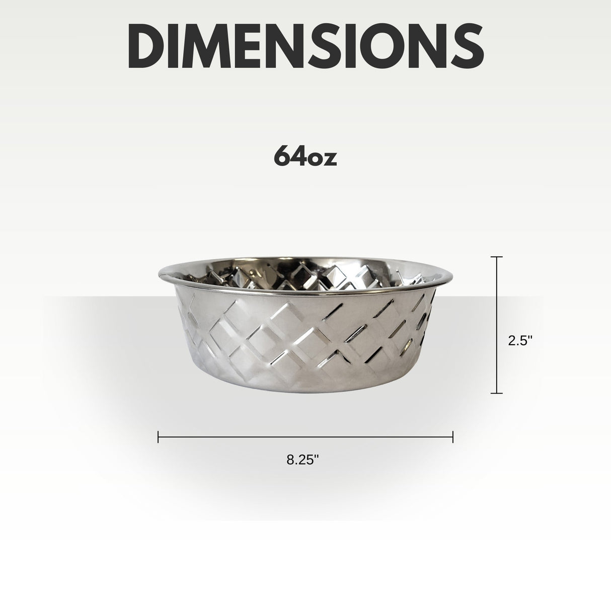 Eco Diamond Deluxe - Sustainable Stainless Steel Dog Bowl-3