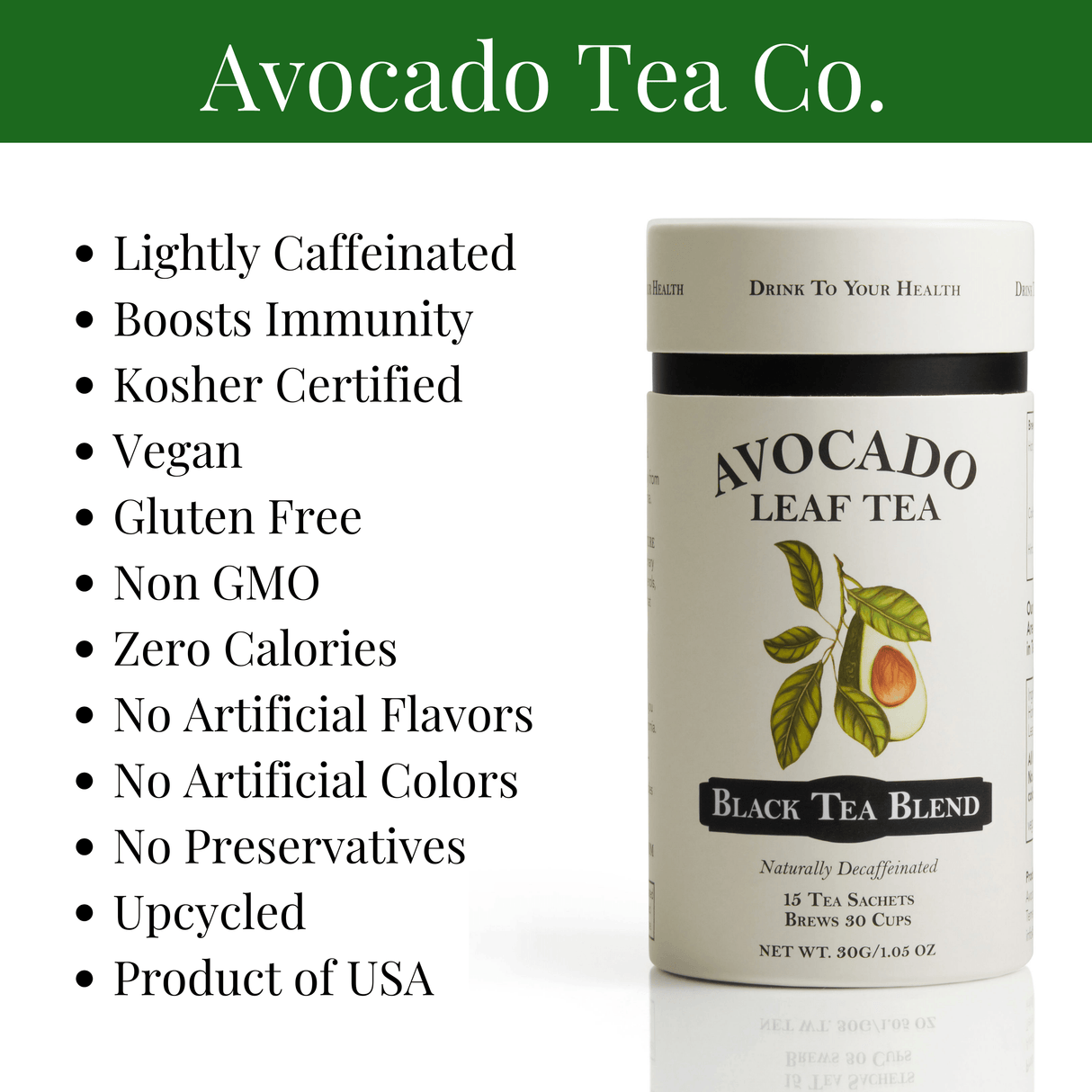 2 Pack Avocado Leaf Tea Black Tea Blend - Sumiye Co