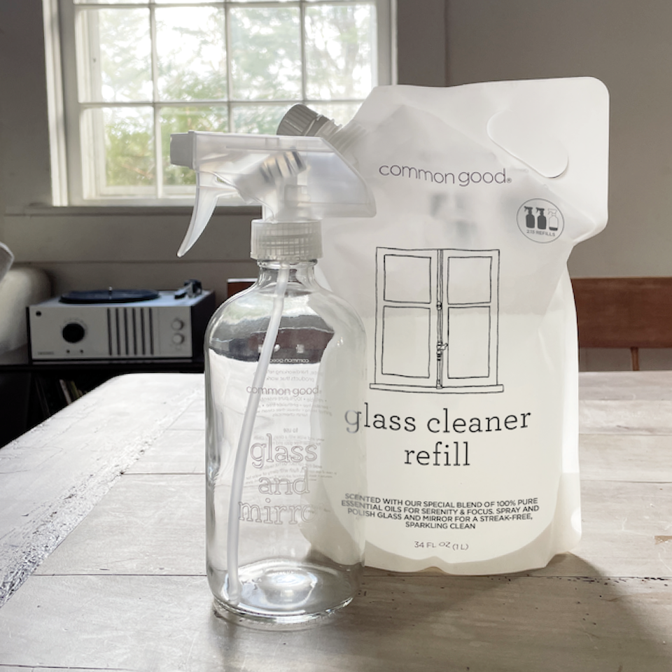 Glass Cleaner Empty Glass Bottle, 16oz