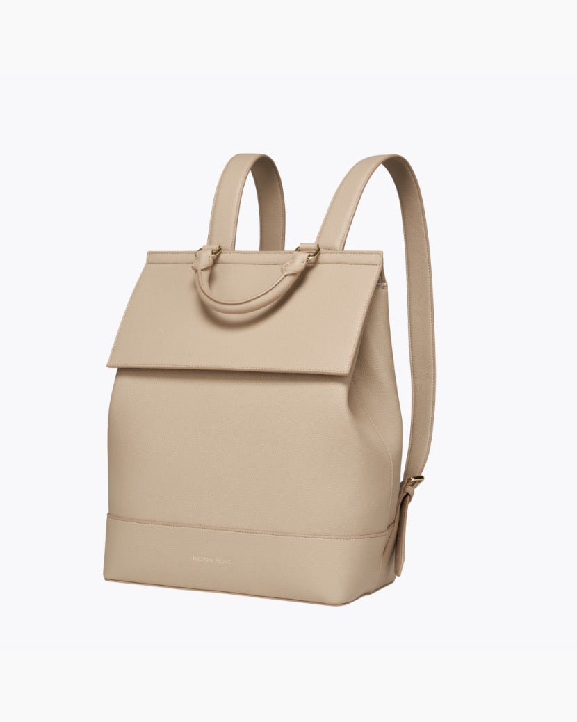 The Backpack  - Cream | Designer Lunch Bags & Totes