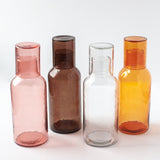 Glass Carafe & Drinking Glass - Amber