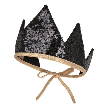 “Black Sequins” Crown by Moi Mili - Sumiye Co