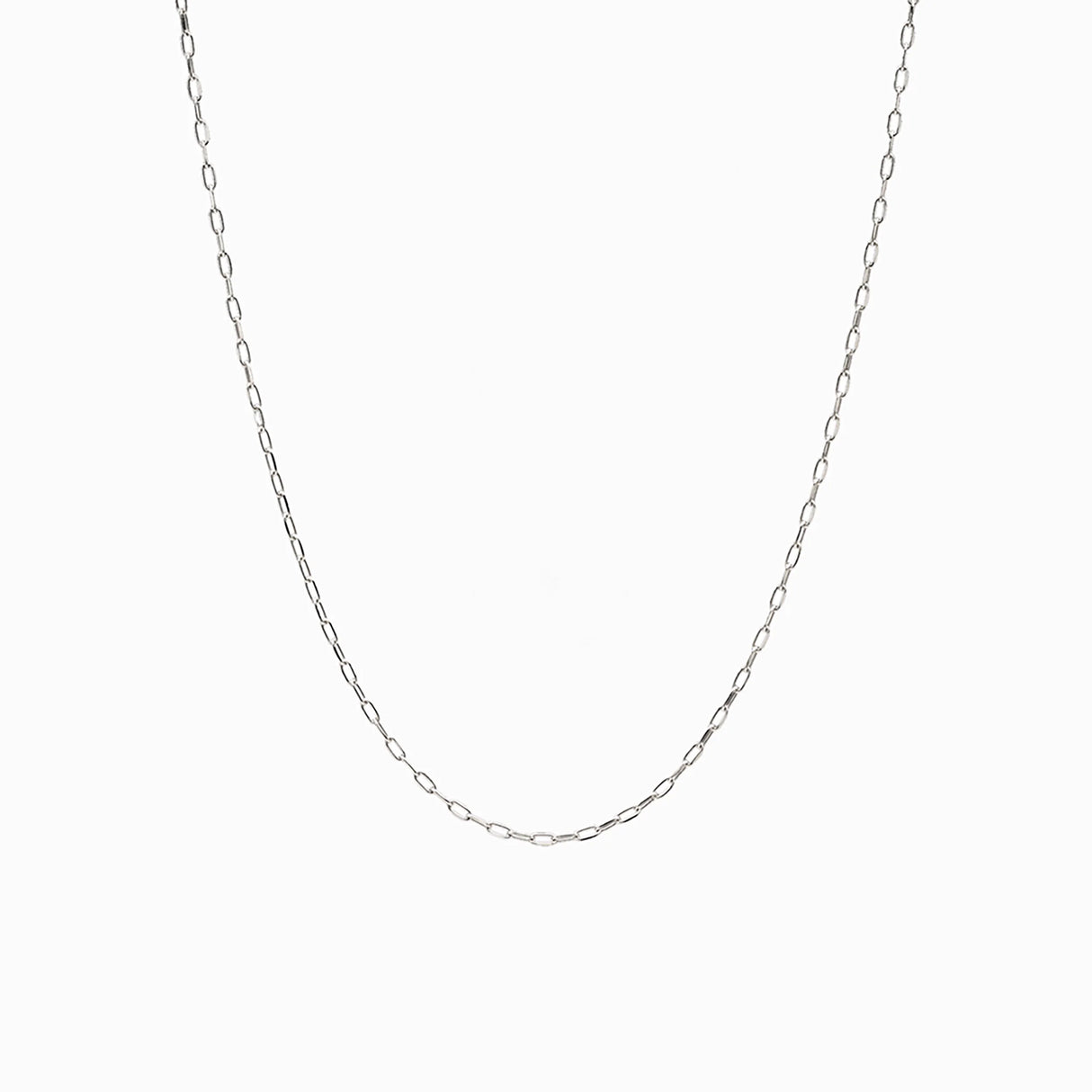 Delicate Paperclip Chain Necklace