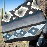 Alpaca Wool Reversible Blanket - Midnight 90" x 78” - Sumiye Co