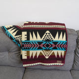 Alpaca Wool Reversible Blanket - Southwest 90" x 78” - Sumiye Co