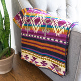 Alpaca Wool Blanket - Amethyst 90" x 78” - Sumiye Co