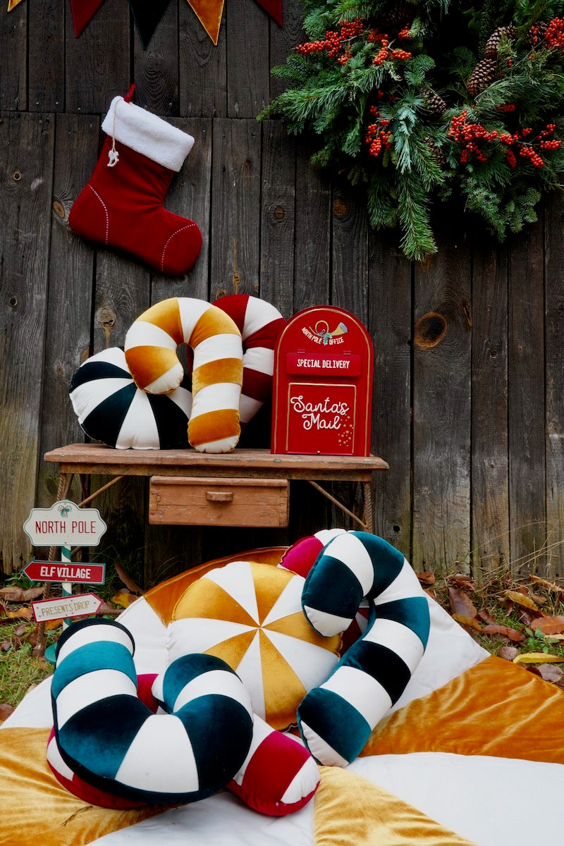 “Green Lollipop” Patchwork Pillow