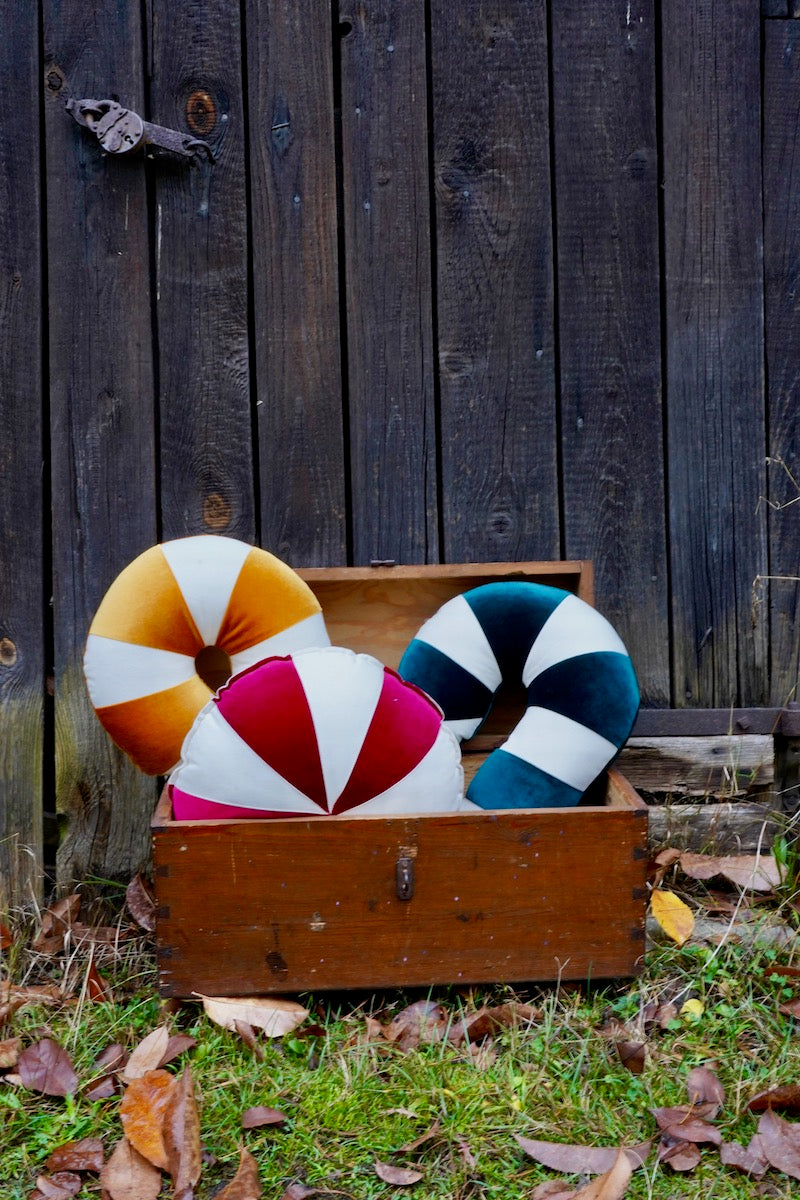 “Green Lollipop” Patchwork Pillow