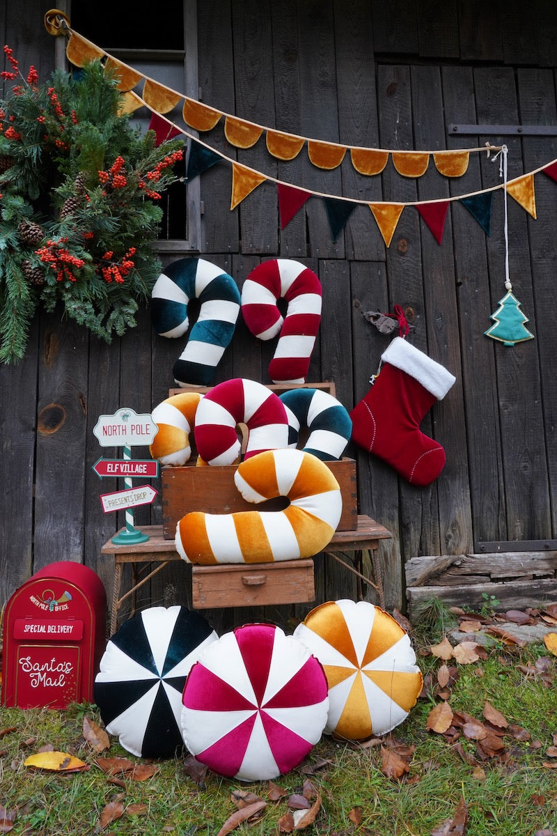 “Green Lollipop” Patchwork Pillow