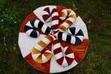 “Red Lollipop” Patchwork Pillow