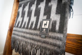 Alpaca Wool Throw Blanket - Black Alpaca Design 72" x 56" - Sumiye Co