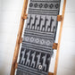 Alpaca Wool Throw Blanket - Black Alpaca Design 72" x 56" - Sumiye Co