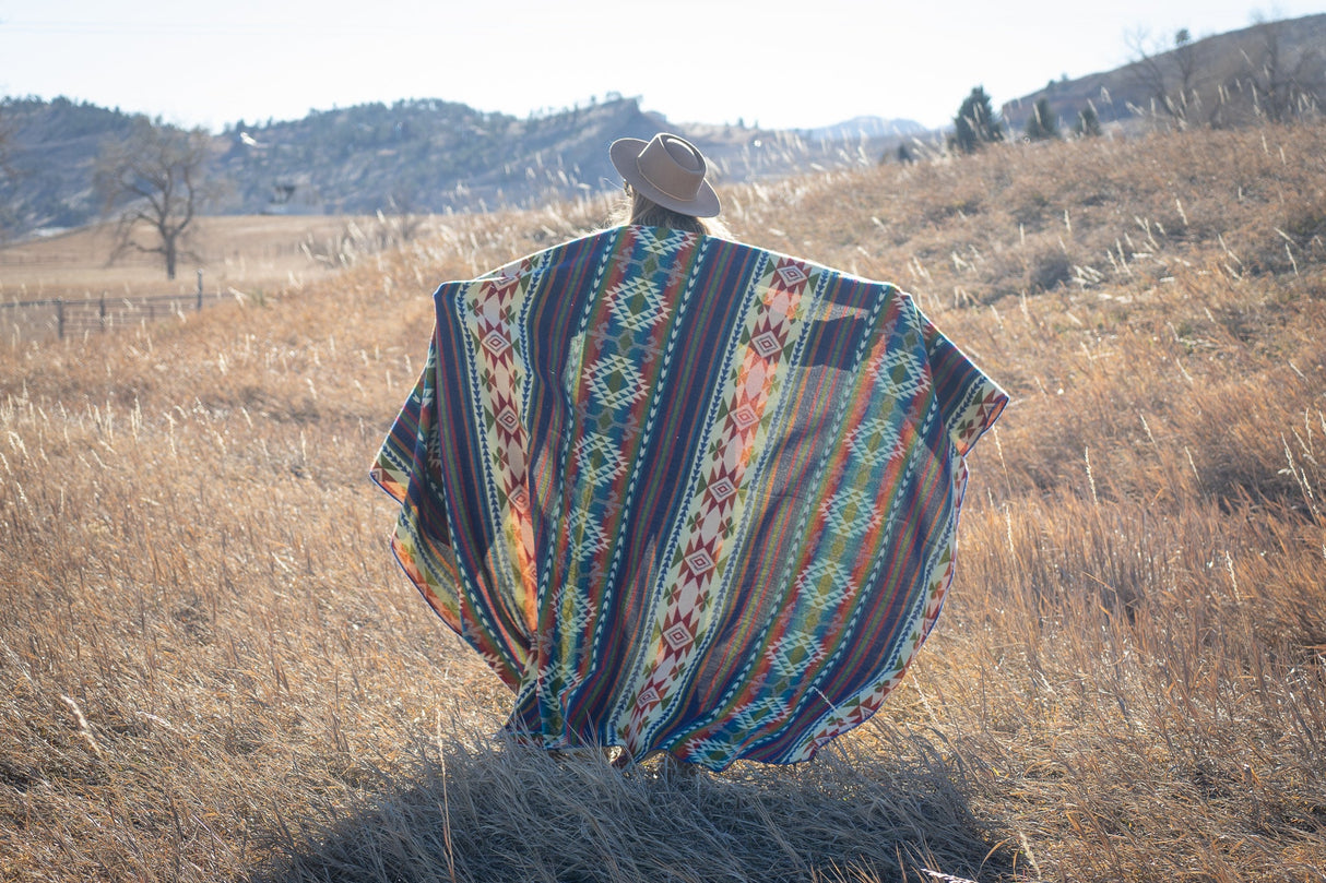 Alpaca Wool Reversible Blanket - Galapagos 90" x 78” - Sumiye Co