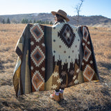 Alpaca Wool Reversible Blanket - Mojave 90" x 78” - Sumiye Co