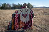 Alpaca Wool Reversible Blanket - Rojo 90" x 78” - Sumiye Co