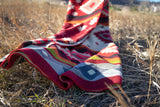 Alpaca Wool Reversible Blanket - Rojo 90" x 78” - Sumiye Co