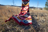 Alpaca Wool Reversible Blanket - Rojo 90" x 78” - Sumiye Co