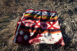 Alpaca Wool Reversible Blanket - Rojo 90" x 78” - Sumiye Co