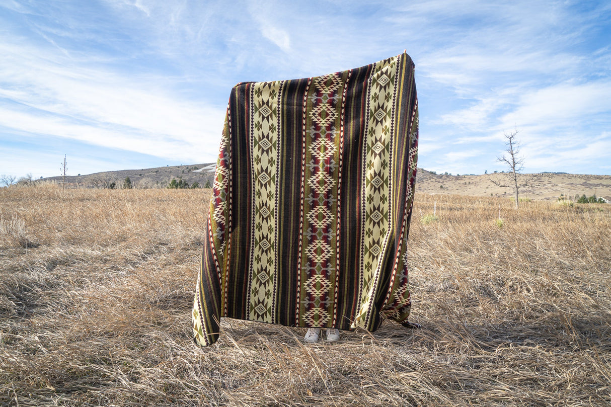 Andean Alpaca Wool Blanket - Cactus by Alpaca Threadz - Sumiye Co