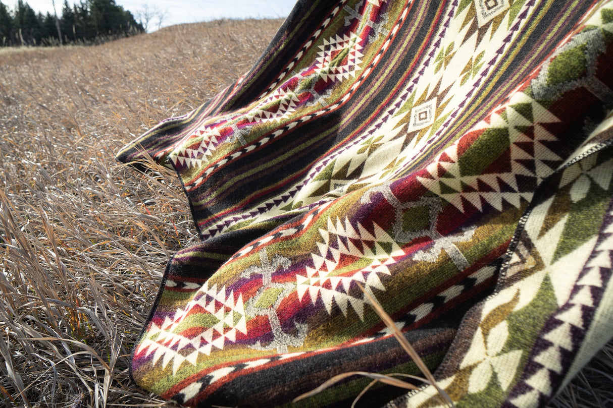 Andean Alpaca Wool Blanket - Cactus by Alpaca Threadz - Sumiye Co