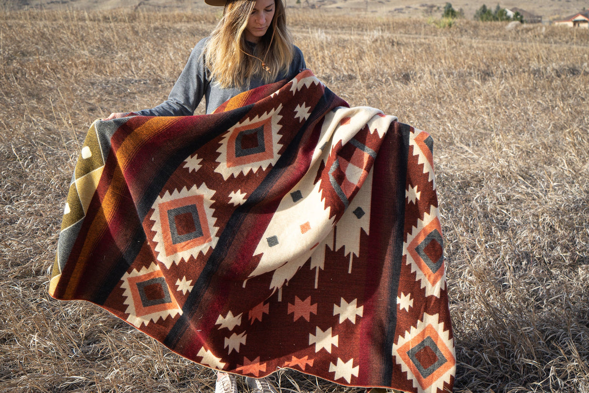 Andean Alpaca Wool Blanket - Western by Alpaca Threadz - Sumiye Co