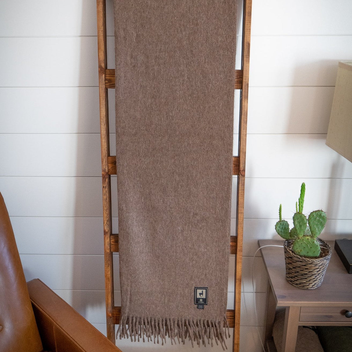 Alpaca Wool Throw Blanket - Solid Colors 72" x 56"